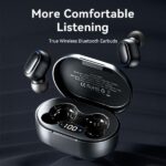 Vention Tiny T11 Auriculares Bluetooth 5.3 con Estuche de Carga - 7h Autonomia - Color Negro - Imagen 2