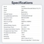 Vention Tiny T11 Auriculares Bluetooth 5.3 con Estuche de Carga - 7h Autonomia - Color Negro - Imagen 5