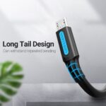 Vention Cable USB-A 2.0 a Micro-B 3A - 1.5m - Color Azul Navy - Imagen 5