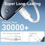 Vention Cable USB-C 2.0 a USB-A 6A 100W - 1m - Trenzado - Color Blanco - Imagen 5