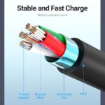 Vention Cable USB-A 2.0 a Micro-B 3A - 1m - Color Azul - Imagen 5