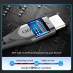 Vention Cable USB-C 2.0 a USB-A 3A 60W - 2m - Trenzado - Color Violeta - Imagen 5