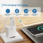 Ewent Cargador de Pared USB-C/PD + USB-A/QC 20W - Color Blanco - Imagen 5