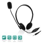 Ewent Auriculares de Chat con Microfono y Control de Volumen - Cable de 2m 1x Jack 3.5mm 4 Pines - Color Negro - Imagen 2