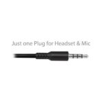 Ewent Auriculares de Chat con Microfono y Control de Volumen - Cable de 2m 1x Jack 3.5mm 4 Pines - Color Negro - Imagen 4