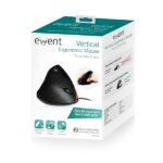 Ewent Raton con Cable - Raton Vertical - 1000dpi - Longitud del Cable 1.25m - Ergonomico - Color Negro - Imagen 4