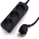 Ewent Regleta de Energia 3 Enchufes - 16A Enchufe Schuko - Color Negro - Imagen 2