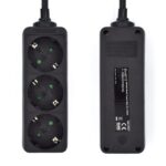 Ewent Regleta de Energia 3 Enchufes - 16A Enchufe Schuko - Color Negro - Imagen 4