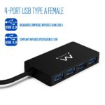 Ewent Hub USB3.2 Gen 1 USB-A de 4 Puertos - Alimentado por USB - Color Negro - Imagen 2