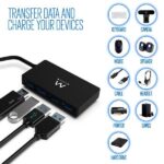 Ewent Hub USB3.2 Gen 1 USB-A de 4 Puertos - Alimentado por USB - Color Negro - Imagen 4