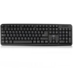 Ewent Teclado con Cable - Diseño Slim - Cable USB-A de 1.35m - Color Negro