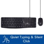 Ewent Paquete con Cable KB+RATON - Teclado de Oficina -Cable USB-A de 1.35m - Raton de oficina - 1000dpi - Cable USB-A de 1.35m - Color Negro - Imagen 3
