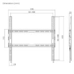 Ewent EW1502 Soporte de Pared fijo para TV, 32" hasta 70" - Peso Maximo 45 Kg - Color Negro - Imagen 5