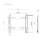 Ewent EW1501 Soporte de Pared Fijo para TV - hasta 43" - 45Kg - Color Negro - Imagen 5