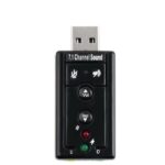 Ewent EW3762 Adaptador USB Audio - 2 Conectores 3.5mm para Microfono y Altavoces - Sonido 7.1 - Color Negro - Imagen 4