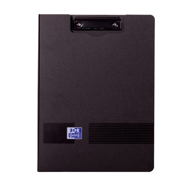 308648_1 Oxford Live & Go Carpeta con Pinza Metalica - Fabricada en Polifoam - Bolsillo Interior - Color Negro - Imagen 1