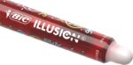 Bic Illusions Boligrafo Borrable - Punta Media de 0.7mm - Grip de Goma - Recargable - Color Rojo - Imagen 3