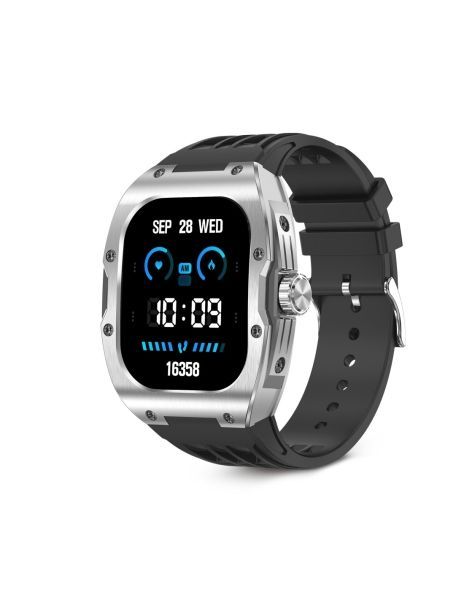 309353_1 Ksix Hero Smartwatch - Pantalla AMOLED 1,95? AMOLED - Autonomia Hasta 7 Dias - Modos Deporte y Salud, Llamadas, Asistentes de voz - IP68 - Color Negro - Imagen 1