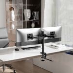 Aisens Soporte de Mesa Eco Giratorio e Inclinable para Monitor/TV 20Kg (3 Pivotes - 2 Brazos) de 17-35" - Color Negro - Imagen 4