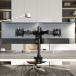 Aisens Soporte de Mesa Eco Giratorio e Inclinable para Monitor/TV 20Kg (3 Pivotes - 2 Brazos) de 17-35" - Color Negro - Imagen 5