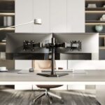 Aisens Soporte de Mesa Eco con Peana Giratorio e Inclinable para Monitor/TV 20Kg (3 Pivotes - 2 Brazos) de 17-35" - Color Negro - Imagen 4