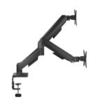 Aisens Soporte de Mesa ECO Contrapeso Giratorio e Inclinable para Monitor/TV 9kg (3 Pivotes - 2 Brazos) de 17-32 - Color Negro - Imagen 2