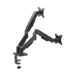 Aisens Soporte de Mesa ECO Contrapeso Giratorio e Inclinable para Monitor/TV 9kg (3 Pivotes - 2 Brazos) de 17-32 - Color Negro - Imagen 3