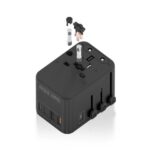 Aisens Adaptador de Viaje Universal GaN 35W - 2xUSB-A QC3.0, 2xUSB-C PD3.0 - Color Negro - Imagen 3