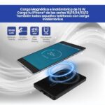 Ewent EW1160 Powerbank Magsafe 5000mAH 20W PD y QC - USB-C - Color Negro - Imagen 4