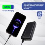 Ewent EW1163 Powerbank 20000mAH 22.5W PD - USB-A, USB-C - Color Negro - Imagen 3