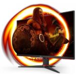 AOC 24G2SPAE/BK Monitor 23,8" WLED IPS FullHD 165Hz - Respuesta 1ms - Angulo de Vision 178° AMD FreeSync - Altavoces Incorporados - HDMI, DisplayPort, Audio - Montaje VESA 100x100 - Imagen 2