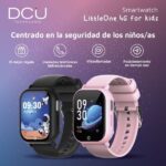 DCU Tecnologic Smartwatch Kids LittleOne  4G - Video Llamadas - Localizacion en Tiempo Real - Chat de Voz - Monitoreo del Sueño - Juego de Matematicas - Color Negro - Imagen 2