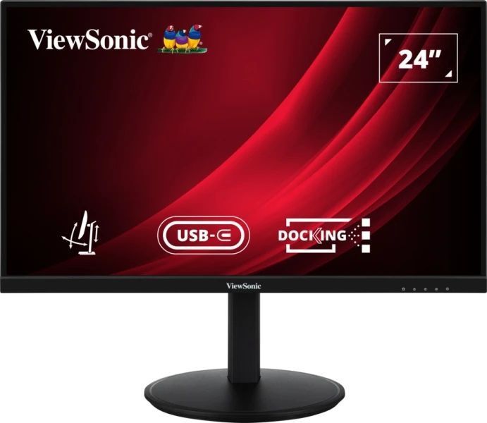 311853_1 ViewSonic VG2409U-2 Monitor LED 24" IPS Full HD 1080p HDR - Respuesta 4ms - Altavoces 5W - 16:9 - Ajustable en Altura, Giratorio e Inclinable - HDMI, Audio, USB, RJ45 - Angulo de Vision 178º - VESA 100x100mm - Imagen 1