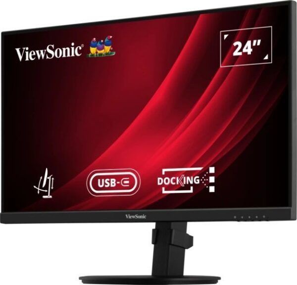 ViewSonic VG2409U-2 Monitor LED 24" IPS Full HD 1080p HDR - Respuesta 4ms - Altavoces 5W - 16:9 - Ajustable en Altura, Giratorio e Inclinable - HDMI, Audio, USB, RJ45 - Angulo de Vision 178º - VESA 100x100mm - Imagen 3
