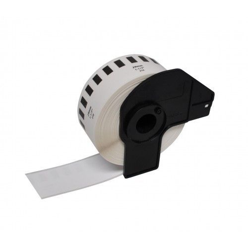 49854_1 Brother DK22210 Cinta Blanca Continua de Papel Térmico Genérico DK-22210 29mm x 30,48m - Imagen 1