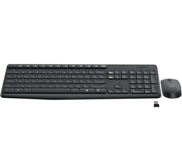 Logitech MK235 Pack Inalambrico Teclado + Raton 3 Botones - Uso Ambidiestro - Color Negro - Imagen 2