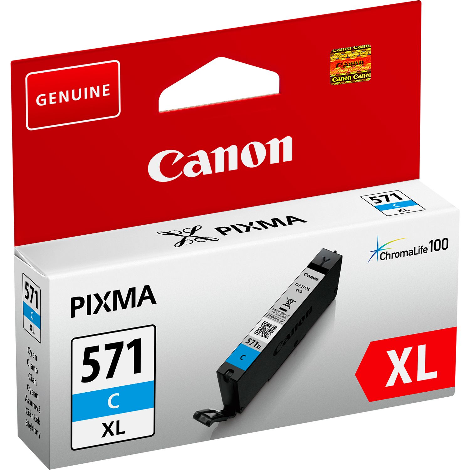 65318_1 Canon 571XL Cian Original - Imagen 1