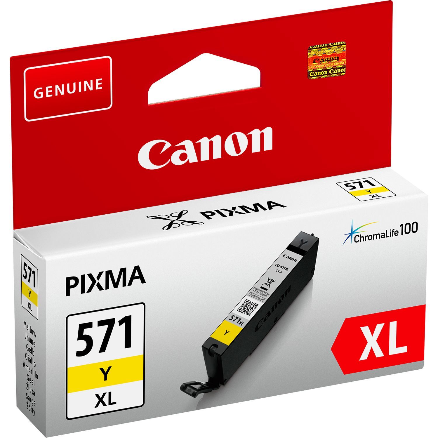 65338_1 (1) Canon 571XL Amarillo Original - Imagen 1