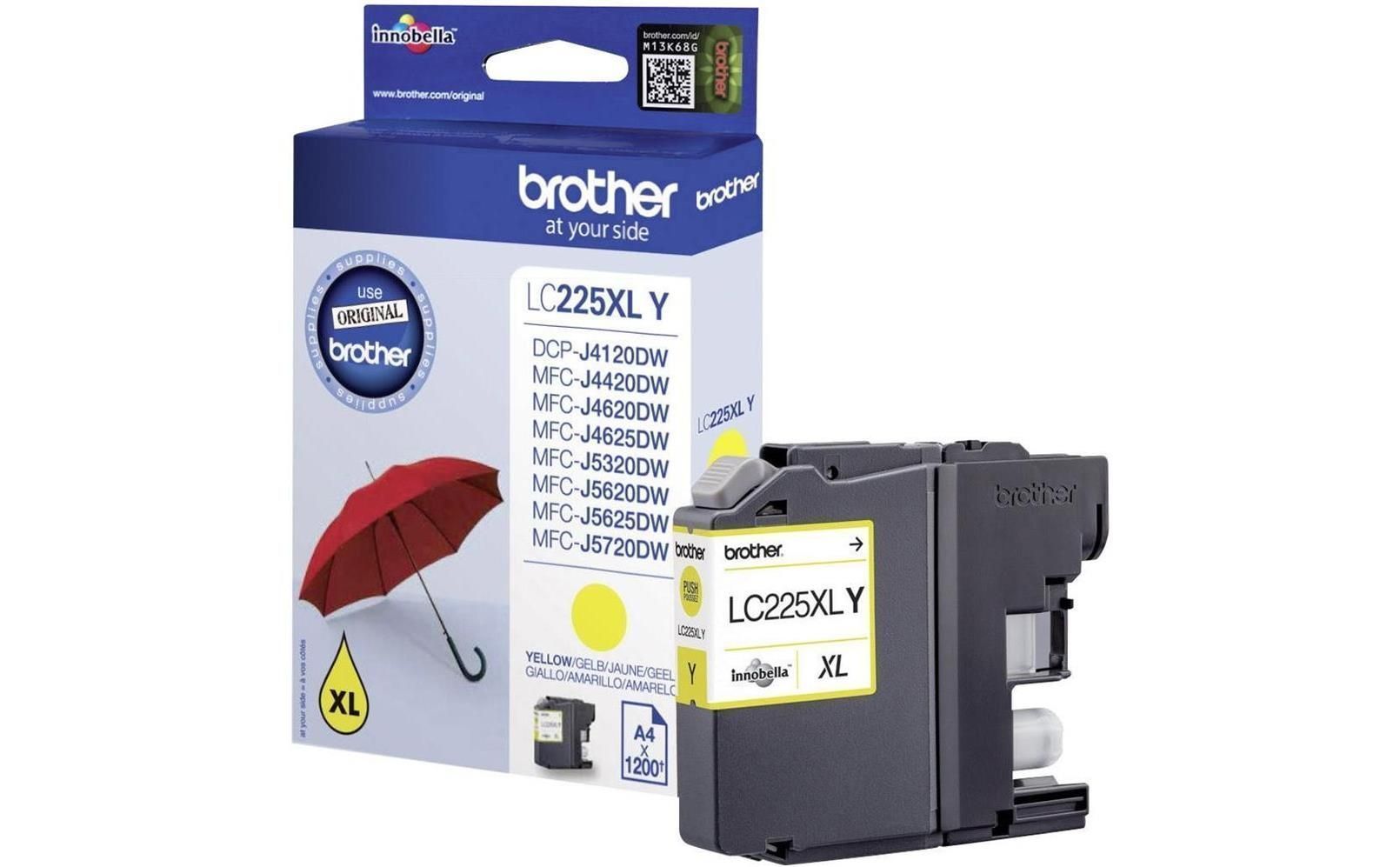 77051_1 Brother LC225XL Amarillo Original - Imagen 1