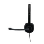 Logitech H151 Auriculares con Microfono - Microfono Giratorio - Controles en Cable - Diadema Ajustable - Conexion Jack 3.5mm - Cable de 1.80m - Color Negro - Imagen 4