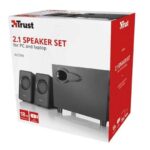Trust Avora Altavoces USB 2.1 18W - Subwoofer Fabricado en Madera - Control de Volumen y Bajos - Entrada Jack 3.5mm - Color Negro - Imagen 2