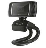Trust Webcam con Micrófono HD 720p 8MP Trino - Sujeción Flexible - Cable USB 1.43m
