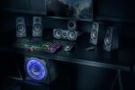 Trust Gaming GXT 658 Tytan Set de Altavoces 5.1 180W - Subwoofer de Madera - Iluminacion LED Azul - Bajos Profundos - Mando a Distancia - Color Negro - Imagen 4