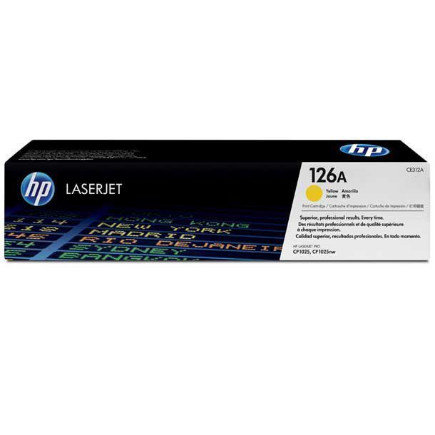HP-126A-CE312A-TONER-AMARILLO HP CE312A/CF350A 126A Amarillo 1000 copias Original - Imagen 1