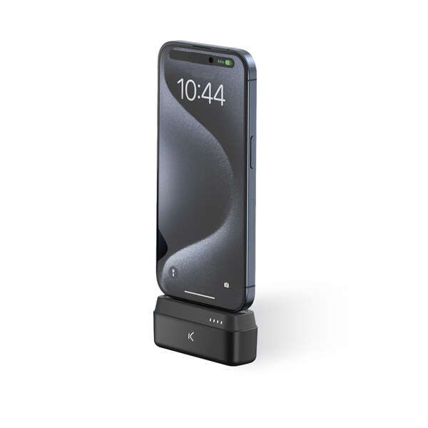 ksix cargador 1 Ksix Powerbank Mini con Stand 4800mAH 10W + Cable USB-A A USB-C - Color Negro - Imagen 1