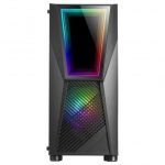 Caja Semitorre MC777 Infinity Mirror ATX, Micro ATX, Mini-ITX - Lateral Cristal Templado - Iluminación ARGB - Tamaño HDD 2.5", 3.5" - USB-A 3.0, USB-A 2.0 y Audio - 2 Ventiladores 120mm FRGB - Soporta Refrigeración Líquida - Imagen 2